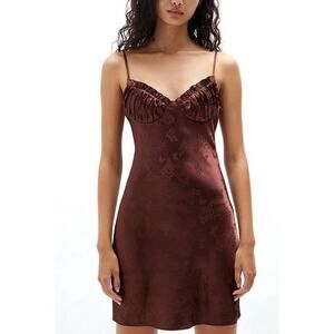 La hearts Dress Brown Sleeveless Size M